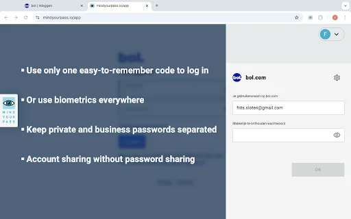 MindYourPass: El Gestor de Contraseñas Sin Almacenamiento Seguro - Screenshot 2