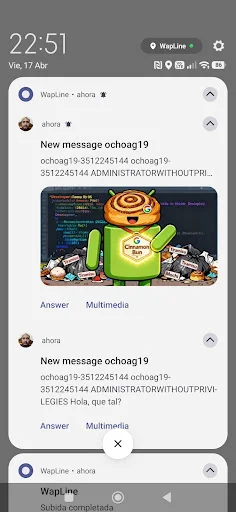 Descargar WapLine APK – Comunicación Rápida y Segura para Android - Screenshot 3
