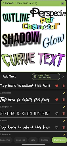 xCanvas 2: Diseño de Fuentes y Logos con IA – Descarga Gratis - Screenshot 1