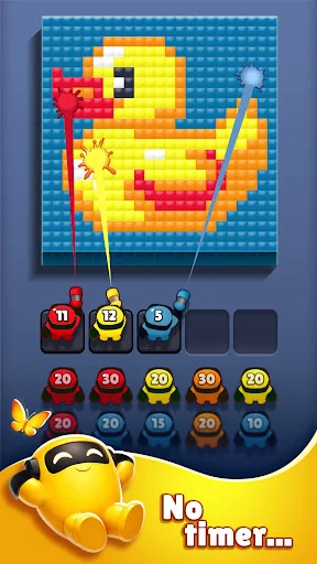 Descarga Pixel Pop! – Crea arte pixelado con disparos de color - Screenshot 3