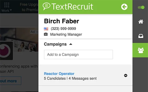 TextRecruit Extension: Optimiza tu Reclutamiento con SMS - Screenshot 4