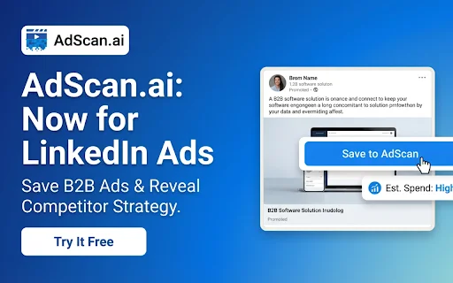 AdScan.ai: Espía anuncios y revela inversión en Meta y TikTok - Screenshot 3