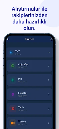 Sınav Yardımcın: YKS KPSS DGS – Prepárate para tus Exámenes Gratis - Screenshot 4