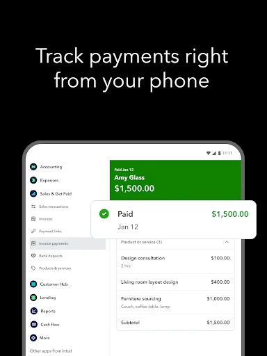 Descarga Intuit QuickBooks: Contabilidad y Facturación Móvil - Screenshot 11