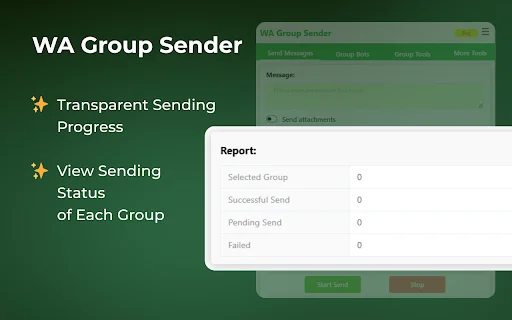 WAWebSender: Envía Mensajes Masivos a Grupos de WhatsApp – Descarga - Screenshot 3