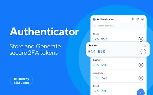 2FA Authenticator: Autenticación segura en Chrome – Descarga ahora - Screenshot 1