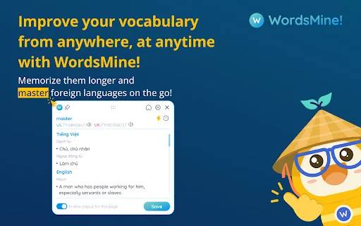 WordsMine: Tu traductor y gestor de vocabulario personal - Screenshot 1