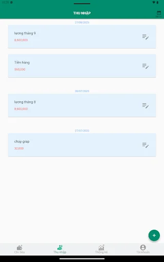 Descarga Thu Chi Gratis: Gestión de Ingresos y Gastos Diarios - Screenshot 7