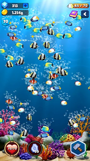 Merge Fish Evolution: Descarga Gratis el Juego de Peces Relajante - Screenshot 1