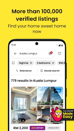SPEEDHOME: Alquila sin depósito en Malasia – Descarga la App - Screenshot 2