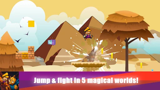 Descargar Super Leo Bros: Jump World – Juego de Plataformas Retro - Screenshot 1