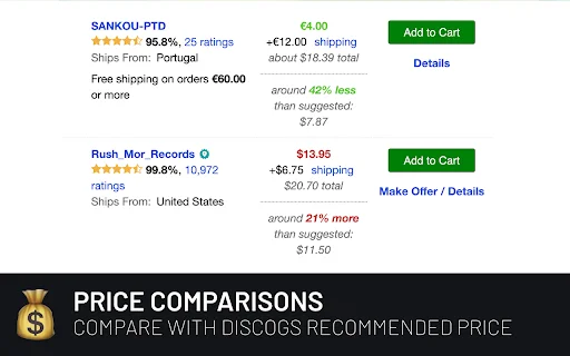 Discogs Enhancer: Mejora tu Experiencia y Colección de Vinilos - Screenshot 3