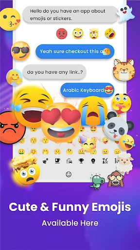 Descargar Arabic AI Keyboard: Teclado Inteligente con IA y Emojis - Screenshot 24