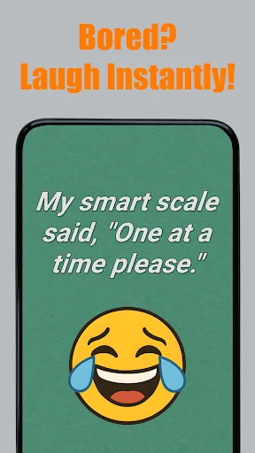Descarga Funny Jokes: Swipe & Laugh – Los Mejores Chistes Gratis - Screenshot 1