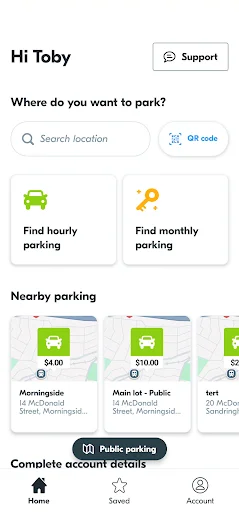 Descarga Parkable: Encuentra Estacionamiento Fácil y Rápido - Screenshot 1