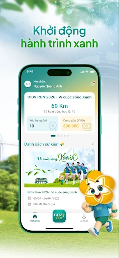 Descargar BIDV Run Plus APK – App de Fitness y Caridad - Screenshot 4