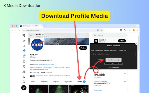 Descargar Videos y Fotos de X – X Media Downloader Gratis - Screenshot 1