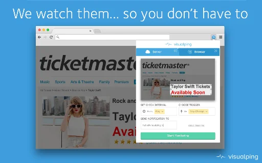 Visualping: Monitorea Cambios en Sitios Web y Precios – Gratis - Screenshot 2