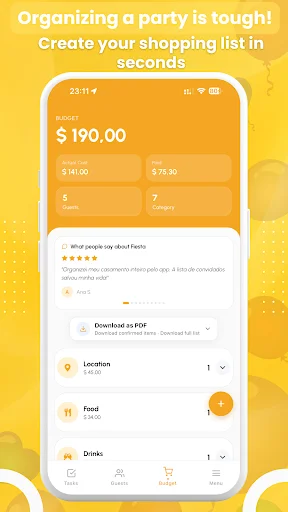 Descargar Fiesta: Invitaciones y Gestión de Eventos – Gratis - Screenshot 2