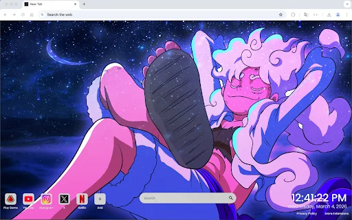Fondo de Pantalla Luffy Gear 5 – Personaliza tu Navegador Ahora - Screenshot 3