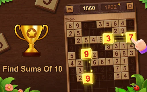 Descarga Number Match 10: Garden Puzzle – El Mejor Juego de Lógica - Screenshot 14