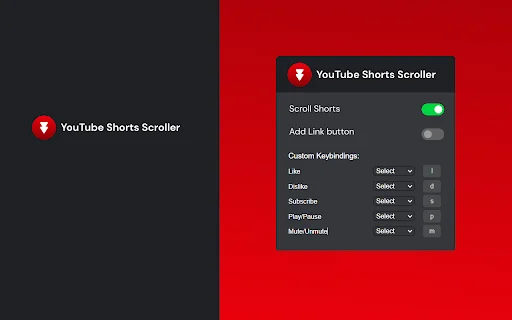 Shorts Scroller para YouTube: Desplazamiento Automático y Atajos - Screenshot 1