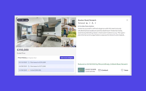 Property Track: Historial de Precios en Rightmove – Descarga Gratis - Screenshot 3