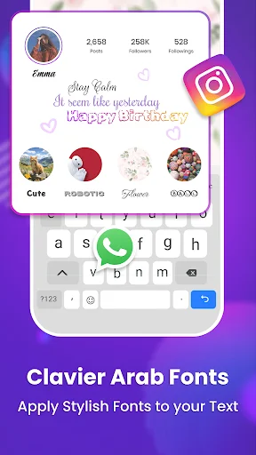 Descargar Arabic AI Keyboard: Teclado Inteligente con IA y Emojis - Screenshot 7