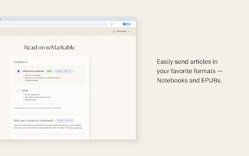 Read on reMarkable: Envía artículos web a tu tablet con un clic - Screenshot 2