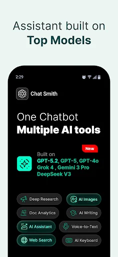 Chat Smith: Chatbot con IA – Tu Asistente Inteligente en Español - Screenshot 1