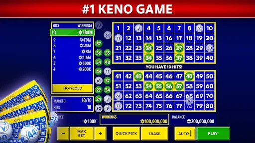 Descargar Vegas Keno by Pokerist – El Mejor Keno de Casino Gratis - Screenshot 1