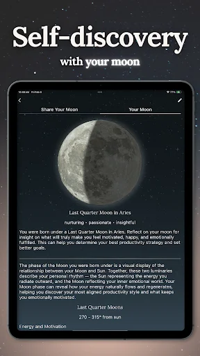 Descarga Luna Focus: Diario Lunar y Crecimiento – Versión 1.9.1 - Screenshot 14