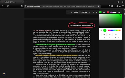 Eclipse PDF: Lector PDF con Modo Oscuro para Chrome – Gratis - Screenshot 1