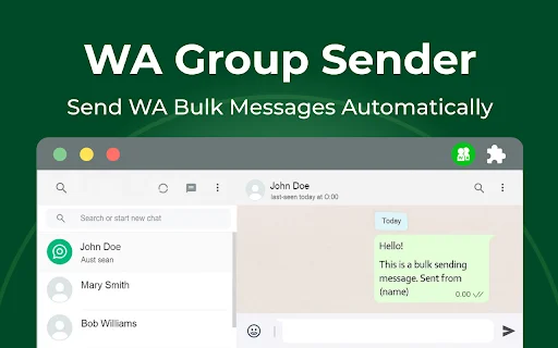WAWebSender: Envía Mensajes Masivos a Grupos de WhatsApp – Descarga - Screenshot 1
