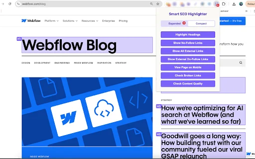 Smart SEO Highlighter: Auditoría SEO Todo en Uno para Chrome - Screenshot 4