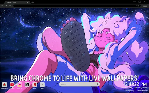 Fondo de Pantalla Luffy Gear 5 – Personaliza tu Navegador Ahora - Screenshot 2