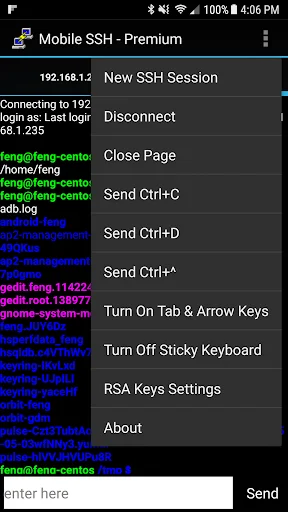 Mobile SSH Premium: Acceso Remoto Seguro y Profesional en Android - Screenshot 3