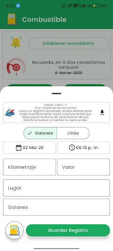 Historial Moto Mantenimiento: Controla tu kilometraje y servicios - Screenshot 3