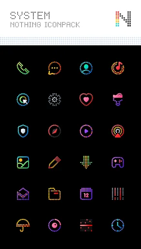 Neon : Dots Iconpack APK – Personaliza tu móvil con estilo único - Screenshot 2