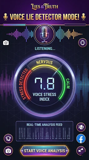 Detector de Mentiras y Verdad: Simulador Divertido Gratis - Screenshot 4