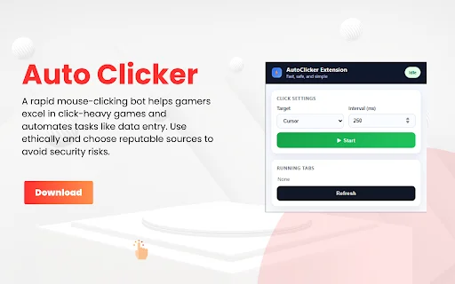 Auto Clicker: Automatiza Clicks en Chrome – Descarga Gratis - Screenshot 1