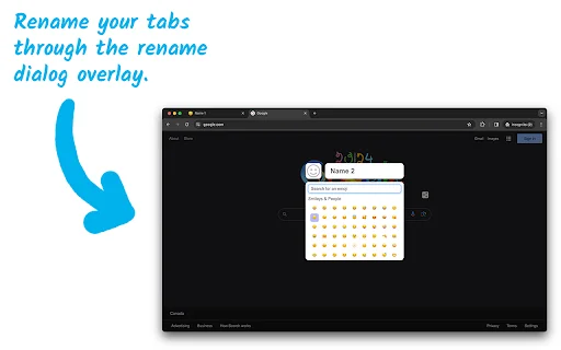 Tab Renamer: Personaliza pestañas y favicons – Descarga gratis - Screenshot 1