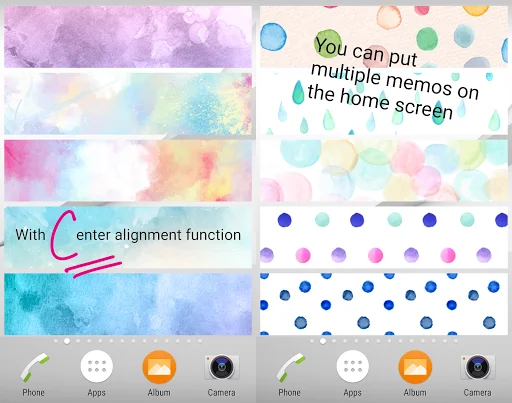 Descargar Sticky Memo Watercolor 2 – Notas Adhesivas Gratis - Screenshot 3
