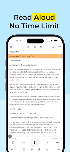 TTS Reader Pro: Convierte Texto a Voz sin Límites – Descarga Ya - Screenshot 2