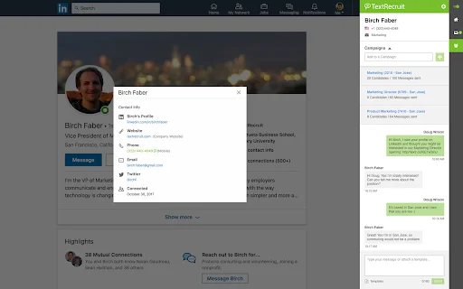 TextRecruit Extension: Optimiza tu Reclutamiento con SMS - Screenshot 1