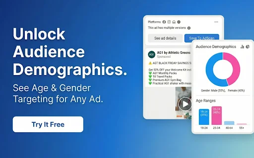 AdScan.ai: Espía anuncios y revela inversión en Meta y TikTok - Screenshot 5