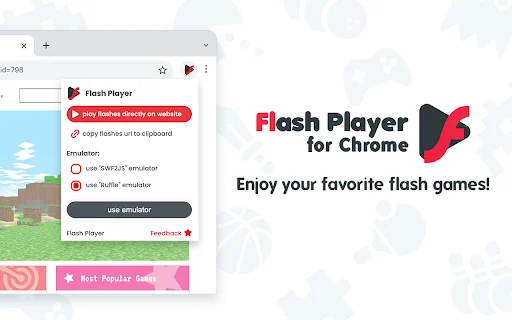 Flash Player – Reproductor SWF para Chrome | Ejecuta Flash Gratis - Screenshot 1