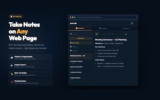 ProNoto: Teleprompter y Resumen IA – Extensión Chrome Productiva - Screenshot 3