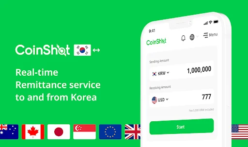 Descargar CoinShot: Envía dinero desde Corea de forma segura y rápida - Screenshot 1