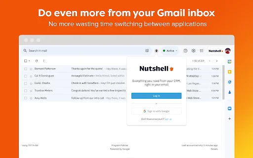 Nutshell CRM para Gmail: Optimiza tus Ventas y Productividad - Screenshot 1